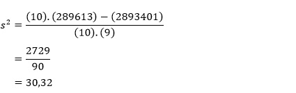 Simpangan Baku Manual